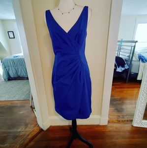 J Crew Royal blue cotton faux wrap size 4